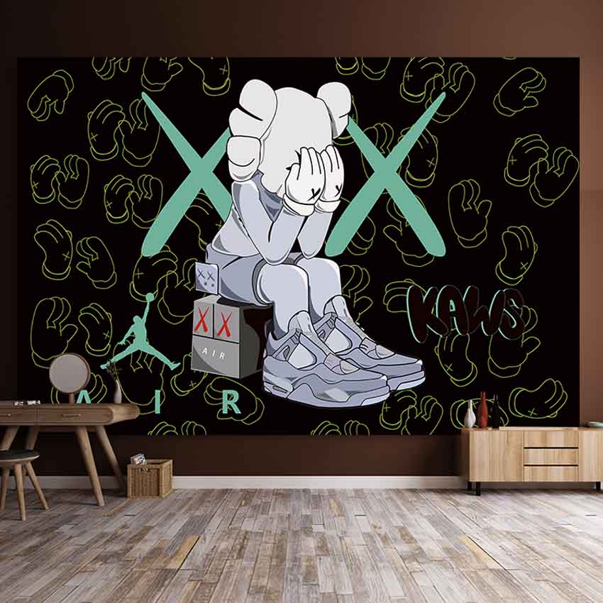 カーテン kaws