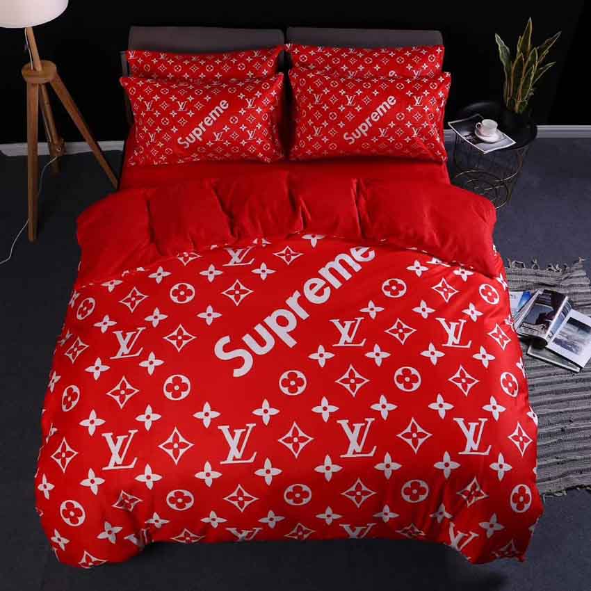 シュプリーム LV コラボ寝具 オシャレ SUPREME LV 掛け布団カバー