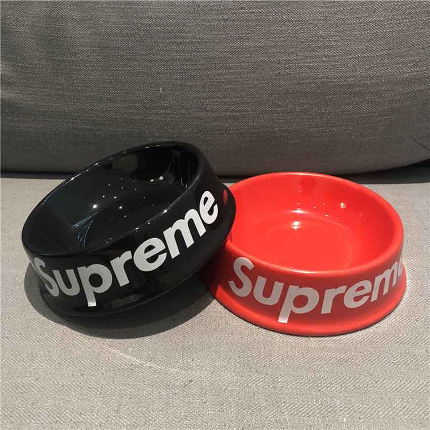 シュプリーム 犬猫 食器 フードボウル 陶磁器 Supreme ペット フード