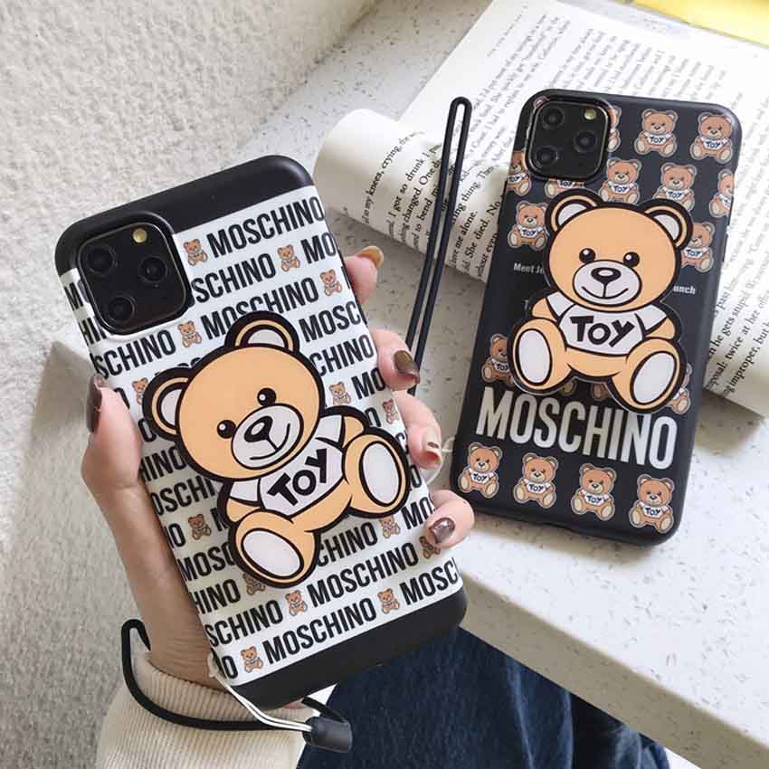 モスキーノ iPhone11 Pro Maxケース クマ かわいい iphone11/xr/xs max ...