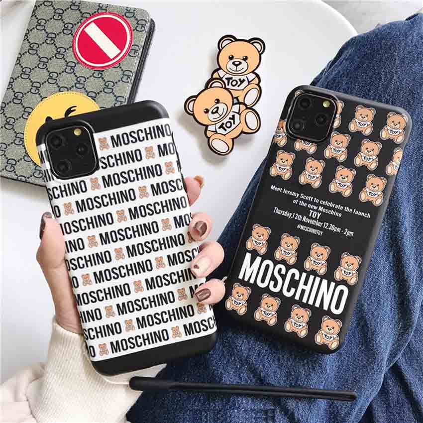 Moschino アイホーンxs/テン カバー 支え付き