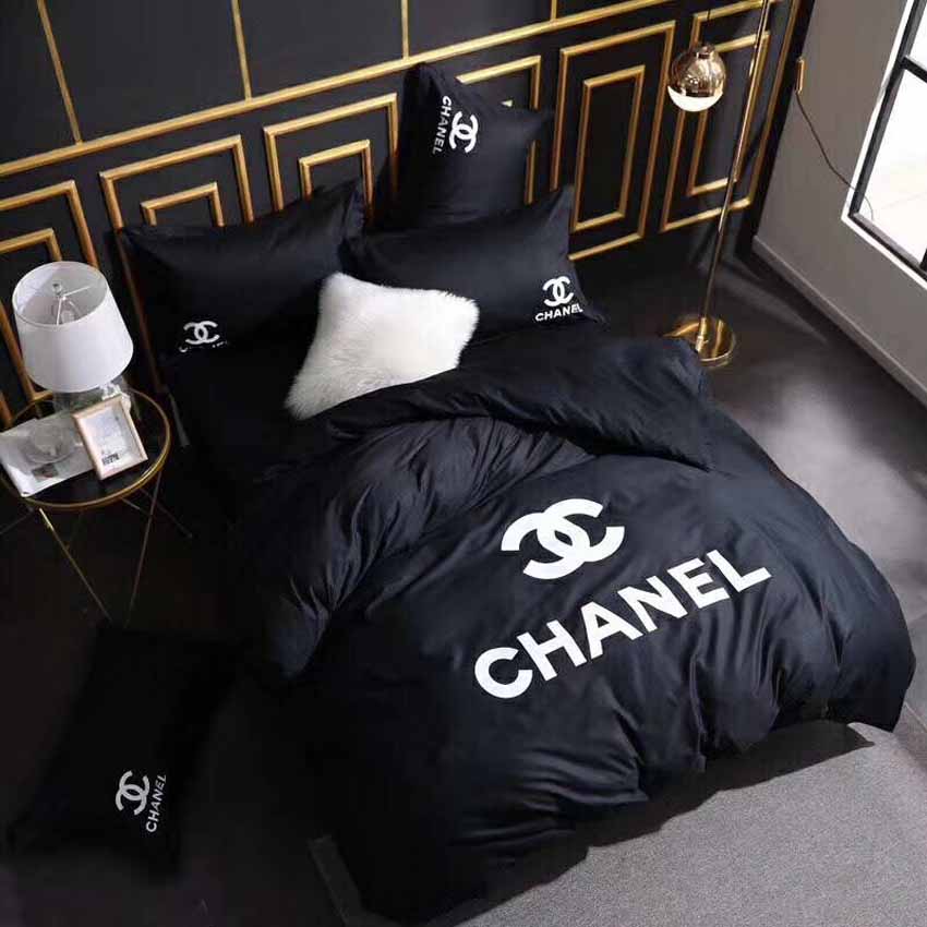 布団カバー ブラック CHANEL