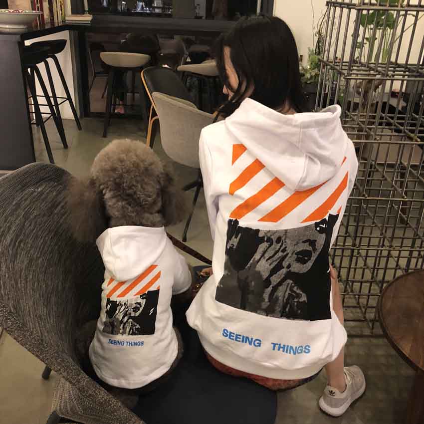 OFF-WHITE 親子服 犬パーカー