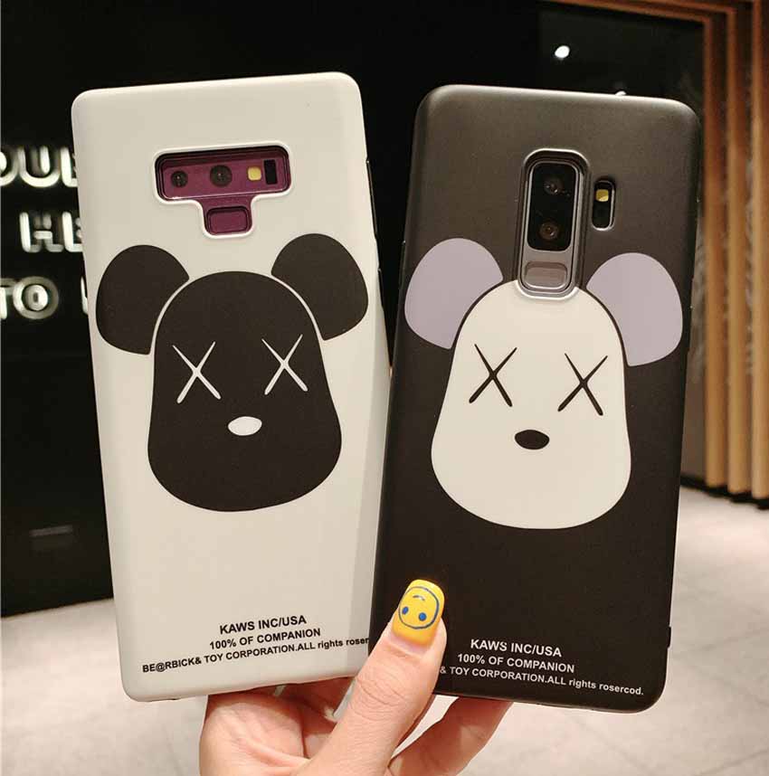 かわいい galaxy s10+/s9 plusカバー Kaws