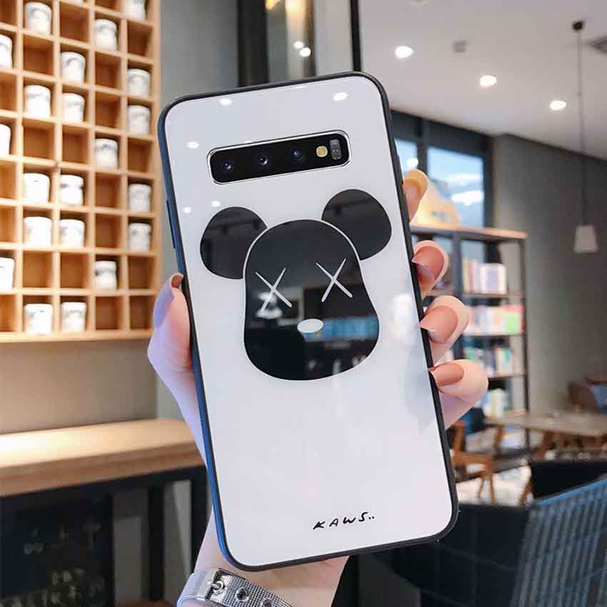 ガラス背面 ギャラクシーs10+カバー Kaws