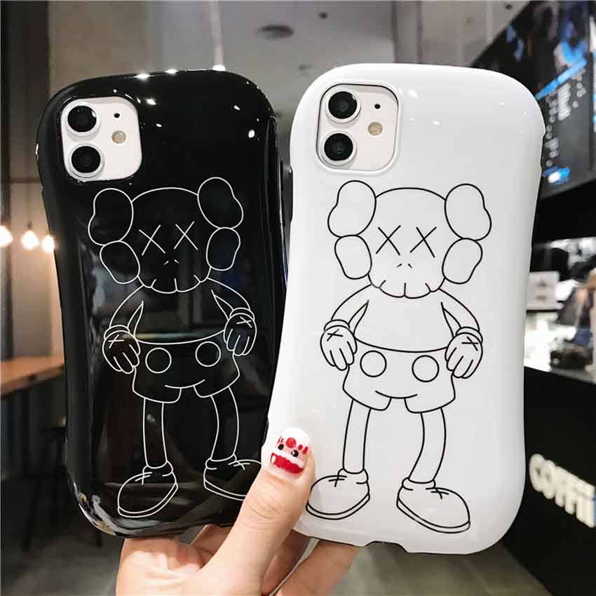 気嚢支え アイホンxr xsマックスカバー kaws