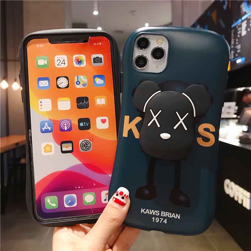 気嚢支え iPhone11/XR/XS かばー カウズ