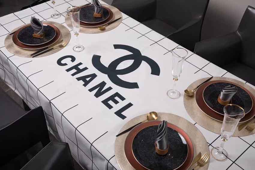 長方形 テーブルカバー CHANEL