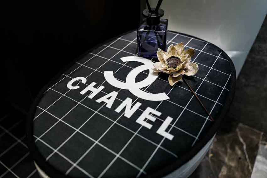 足元マット 台座マット 便座カバー CHANEL