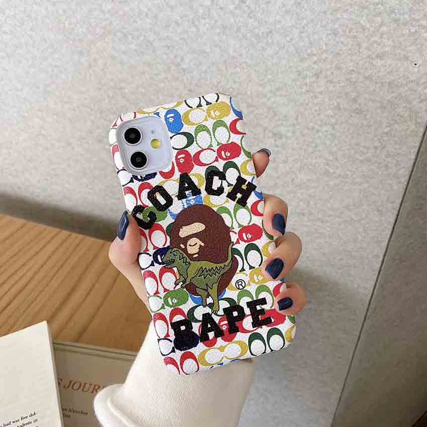 コーチｘbape Galaxy S9/S8+ハードケース