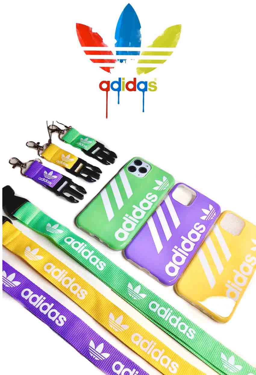 adidas アイフォン11 ケース プリント柄