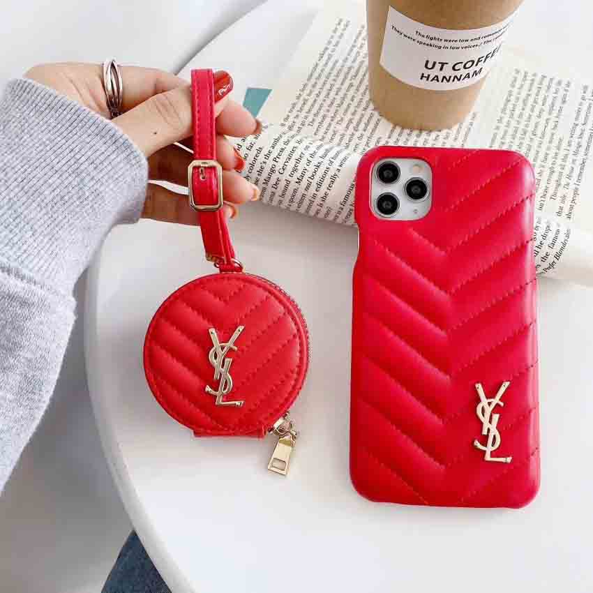 イブサンローラン iphone11ケース+airpodsケース セット YSL