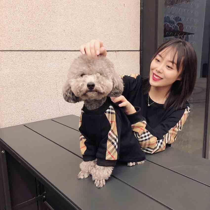 犬とペアルック バーバリー Burberry 犬パーカー ご主人様用 