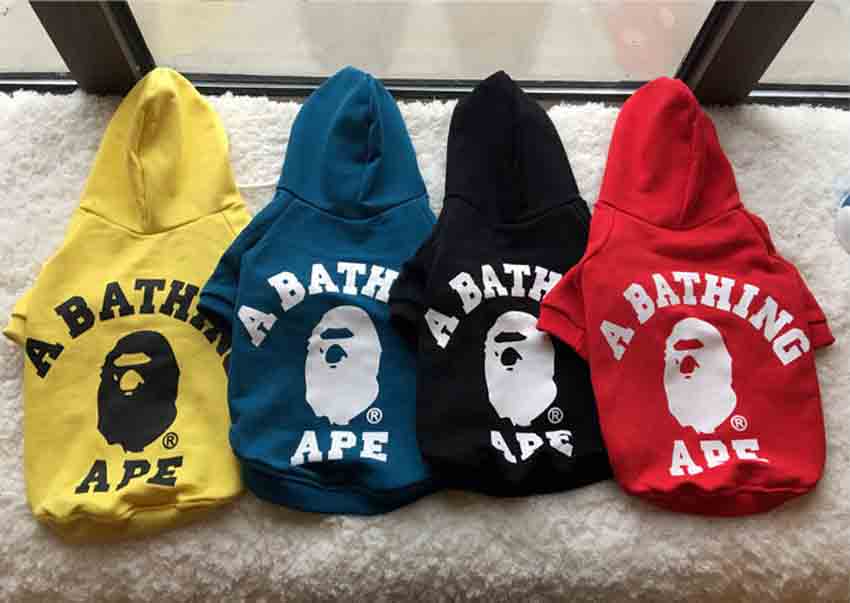 BAPE 犬服 フードパーカー