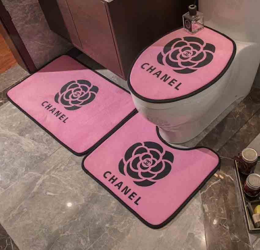 トイレマット 蓋カバー 3点セット chanel