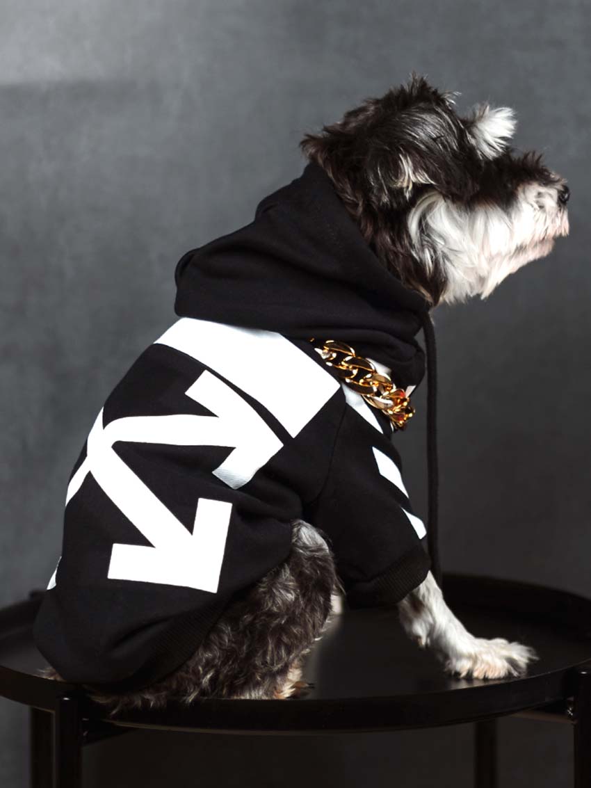 off-white パーカー 犬