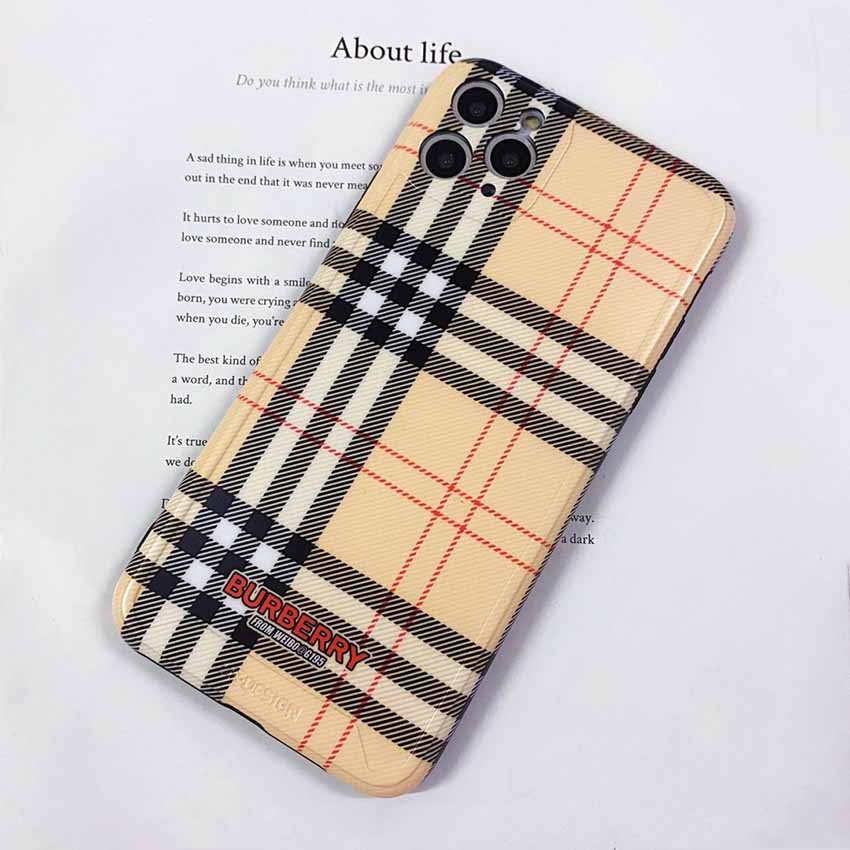 チェック柄 iPhone12ProMaxかばー Burberry