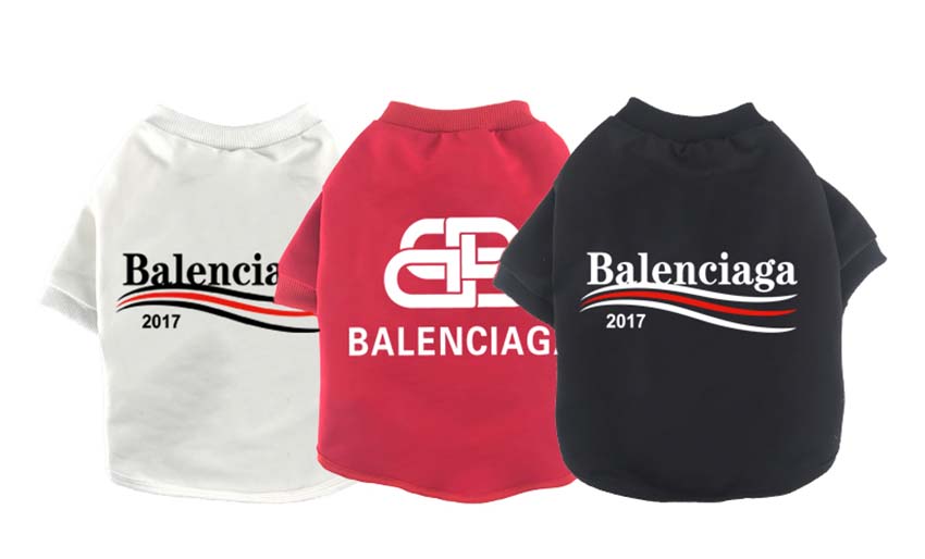 Balenciaga ペットのtシャツ おしゃれ