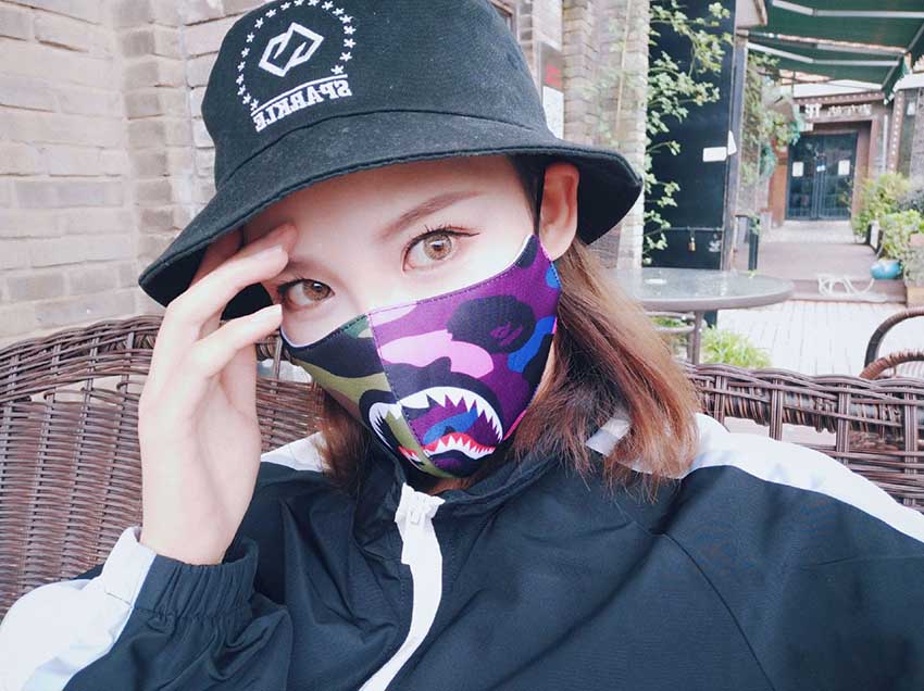 迷彩柄 BAPE フェイスマスク