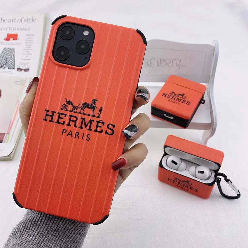 Hermes アイフォン12pro エアボーズ プロケース