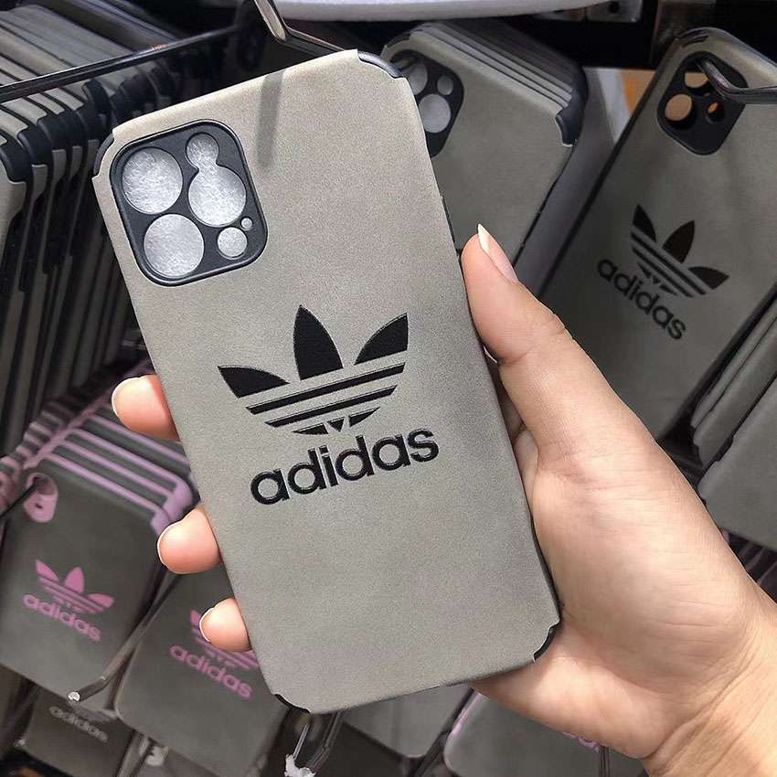 アイフォン12mini オシャレカバー adidas