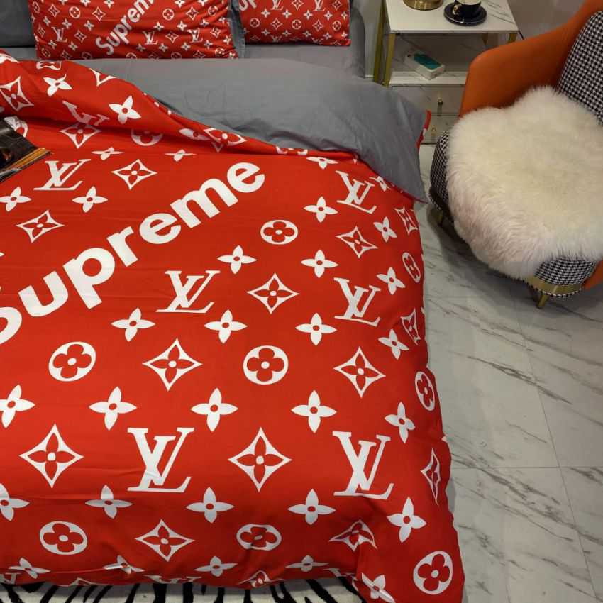 SUPREME ヴィトン 掛け布団カバーセット