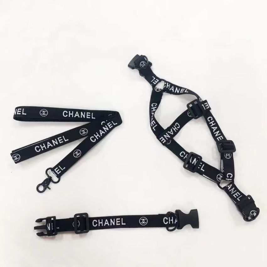 超可愛い 犬用品 リード 首輪 ハーネス シャネル CHANEL ペット牽引縄+