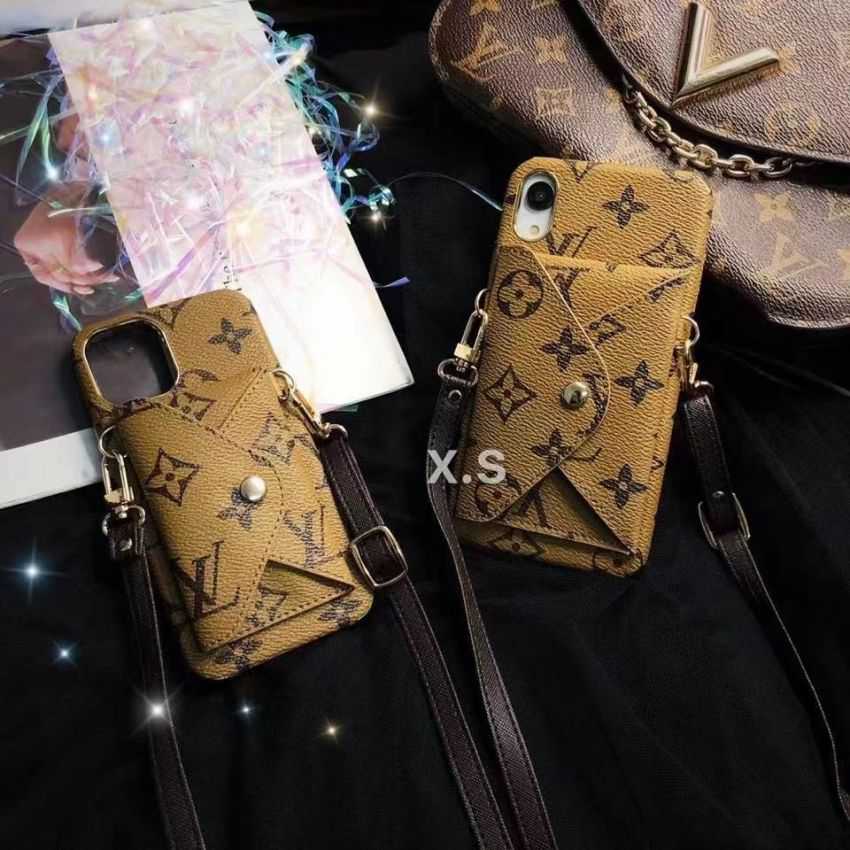 LV iphone12proケース 小銭いれ