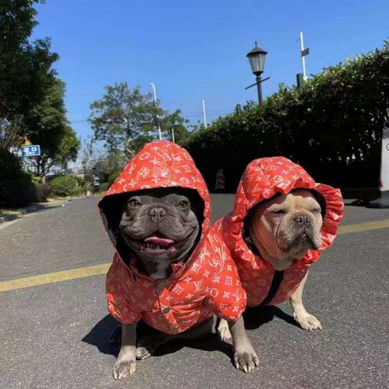 犬の秋冬服 ベスト ルイヴィトンｘナイキ