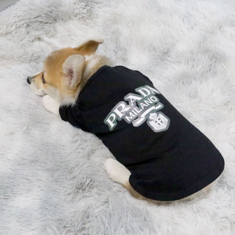 プラダ 犬服 tシャツ ボックスログ PRADA 犬ウェア 中型犬洋服 ブランド