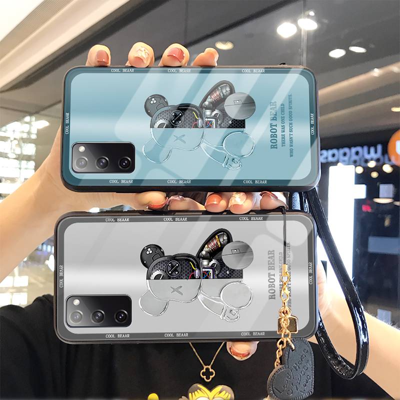 GALAXY S20携帯ケース 背面ガラス KAWS