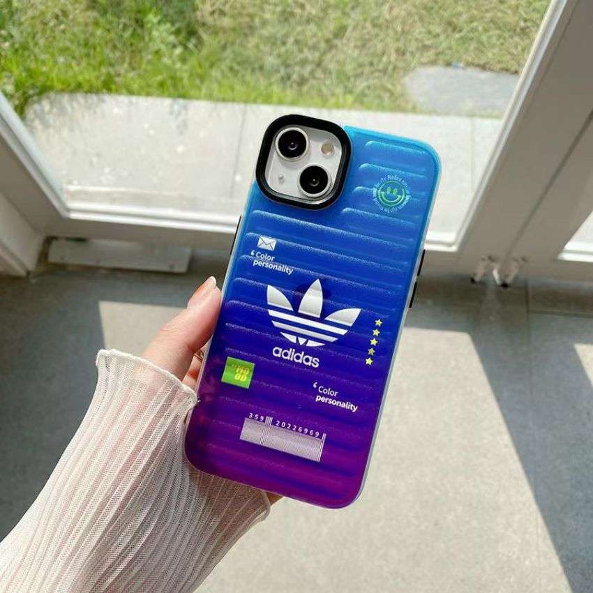 Adidas iphone12 12proケース グラデーション