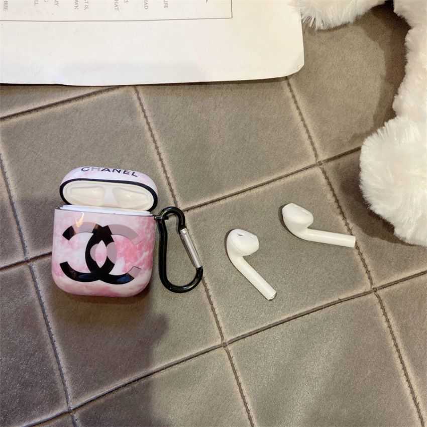 シャネル AirPods 1/2ケース プリント柄