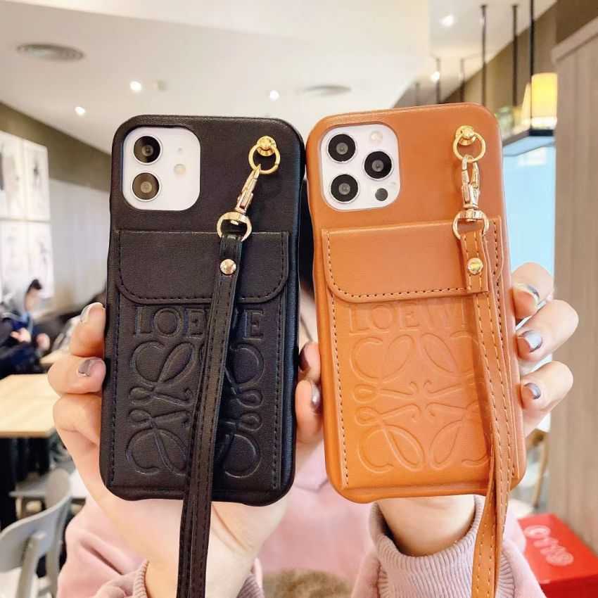 ロエベ iPhone13/14ケース 財布 ショルダーバッグtシャツloewe