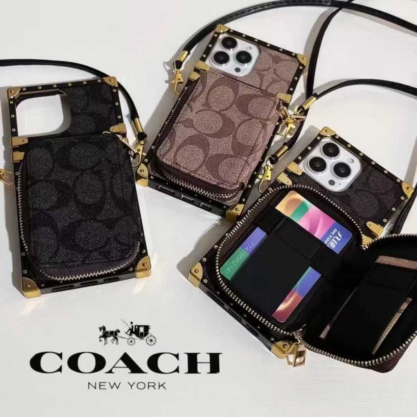 coach アイフォン14プラス ケース トランク