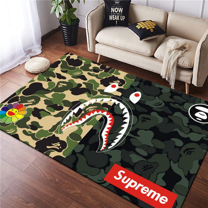 supreme bape ラグ リビングルームマット