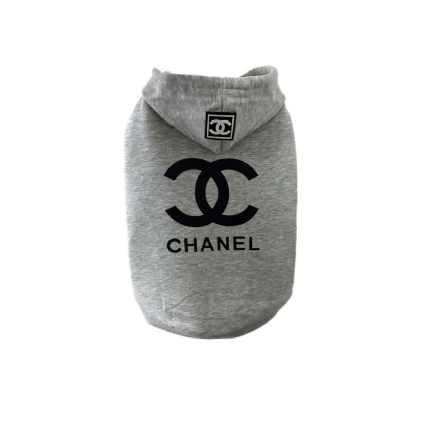 CHANEL 犬 帽子付きパーカー