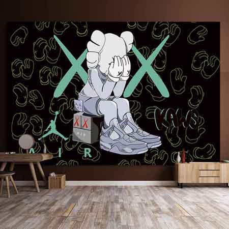 kaws タペストリー ファッション