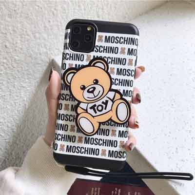 モスキーノ iPhone11 Pro Maxケース クマ かわいい iphone11/xr/xs max