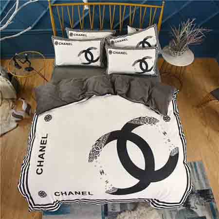 CHANEL 布団カバー4点セット ダブルサイズ