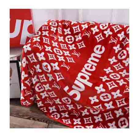 Louis Vuitton✕Supreme 毛布 大判