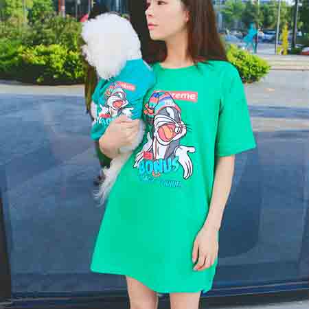 シュプリーム 犬と親子服 ｔシャツ