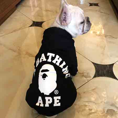 BAPE 犬服 フードパーカー