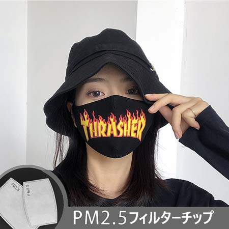 THRASHER ボックスログ マスク カッコイイ