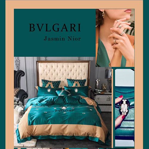 BVLGARI ブルガリ 布団カバーセット 4点