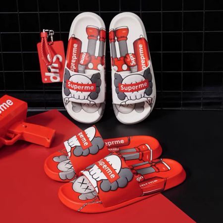 超激安 シュプリーム サンダル 英字マーク Supreme スリッパ おしゃれ