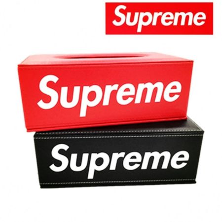 supreme ティッシュケース レザー