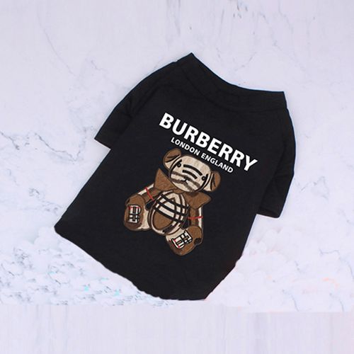 バーバリー犬服 クマ かわいい BURBERRY ペットウェア tシャツ 大人気