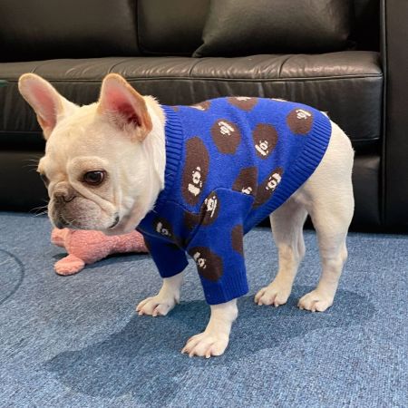 ア・ベイシング・エイプ 犬服 ニットセーター 個性的 ペット洋服 防寒