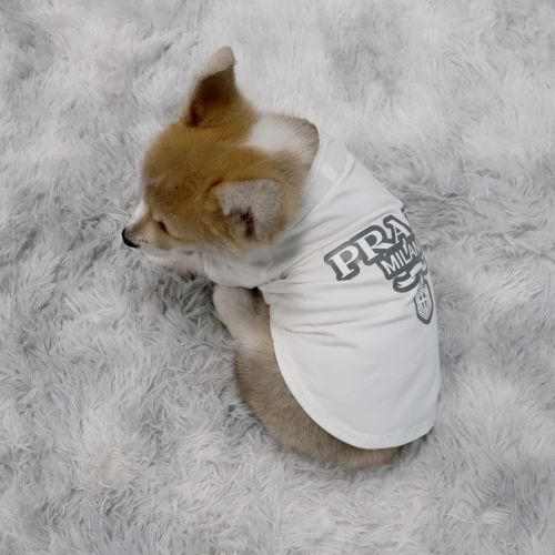 プラダ 犬服 tシャツ ボックスログ PRADA 犬ウェア 中型犬洋服 ブランド